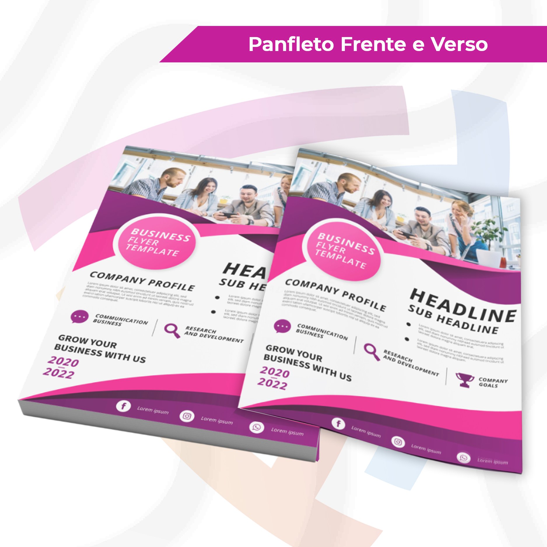 Panfleto Frente e Verso