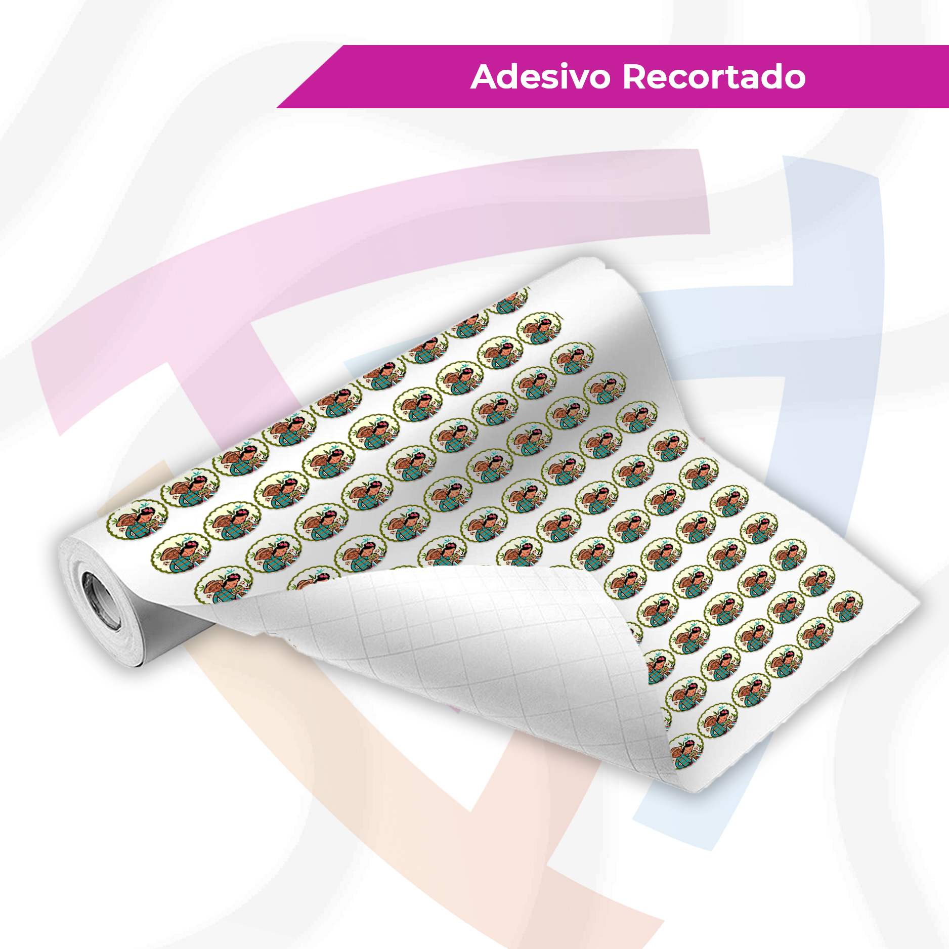 Adesivo Leitoso Recortado