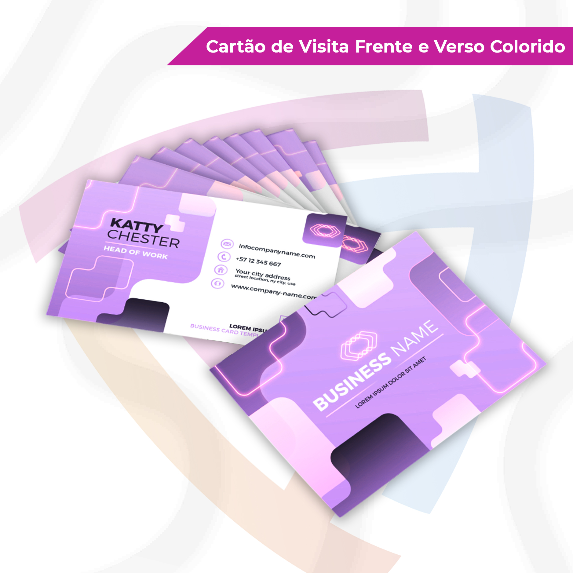 Cartão de Visita Frente e Verso