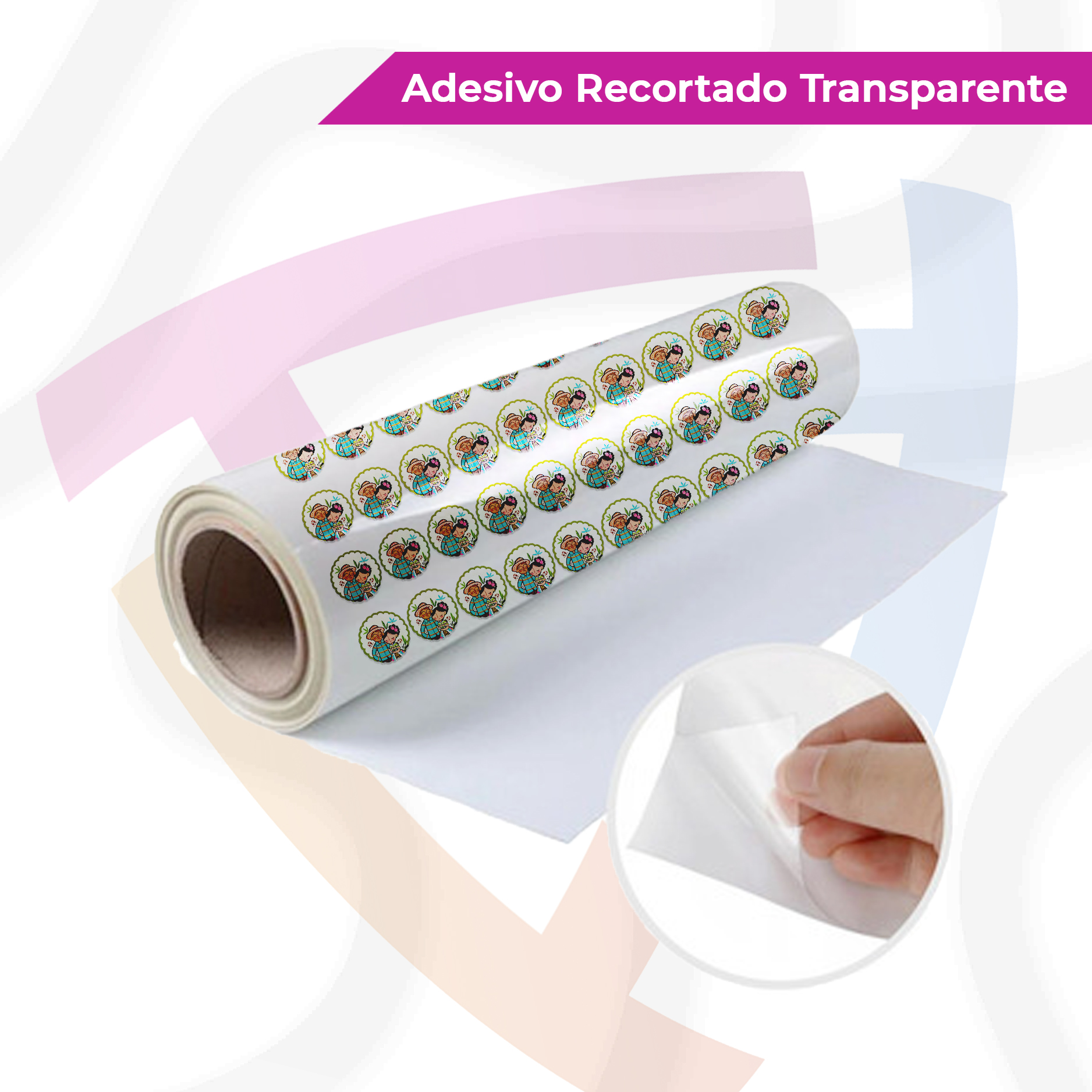Adesivo Transparente Recortado