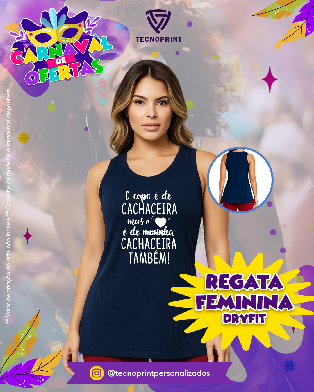 Regata Feminina Dryfit