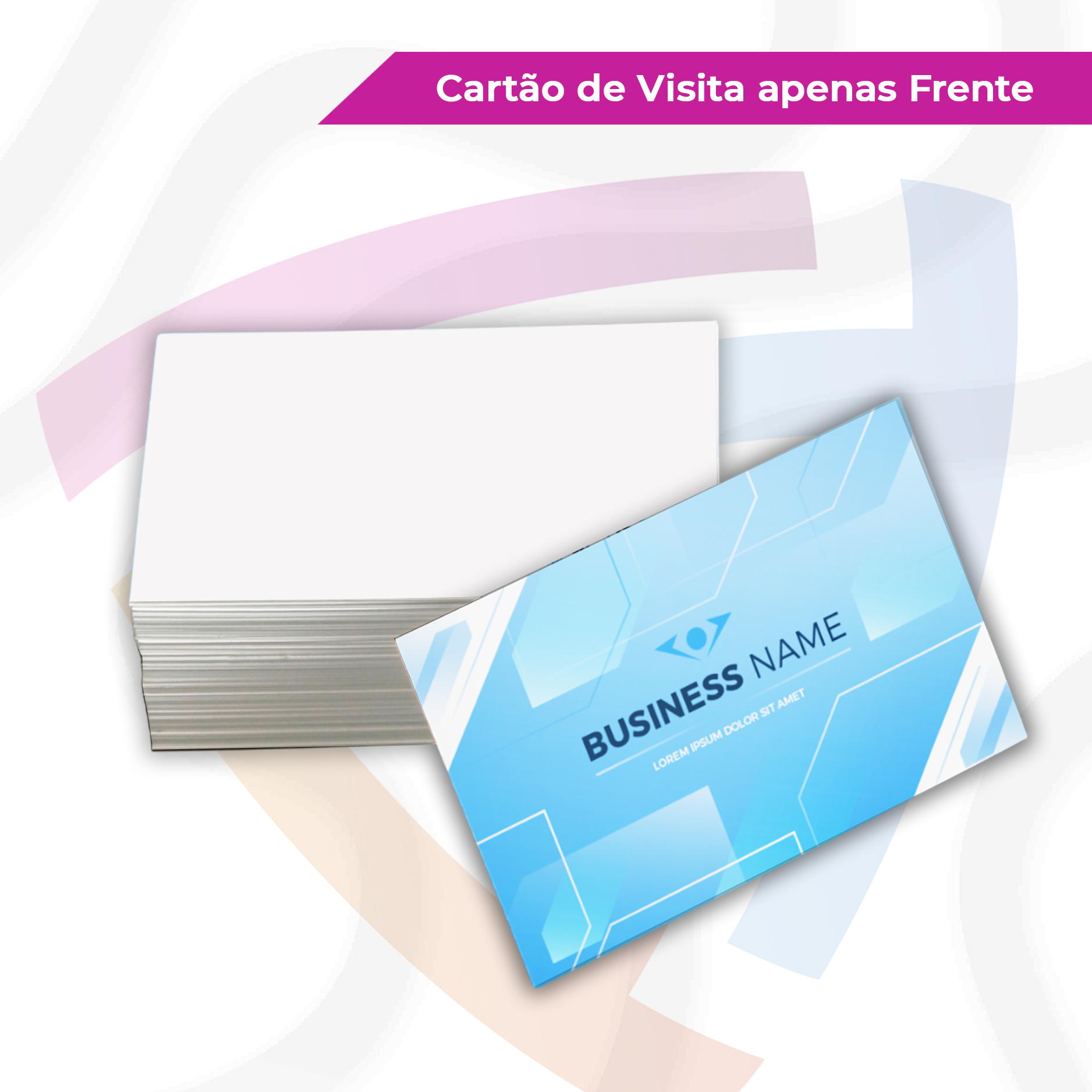 Cartão de Visita apenas Frente