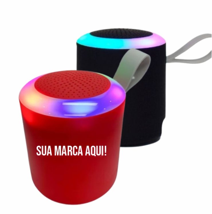 Caixa de Som Bluetooth Portátil GTS-1498 com Rádio FM +LED