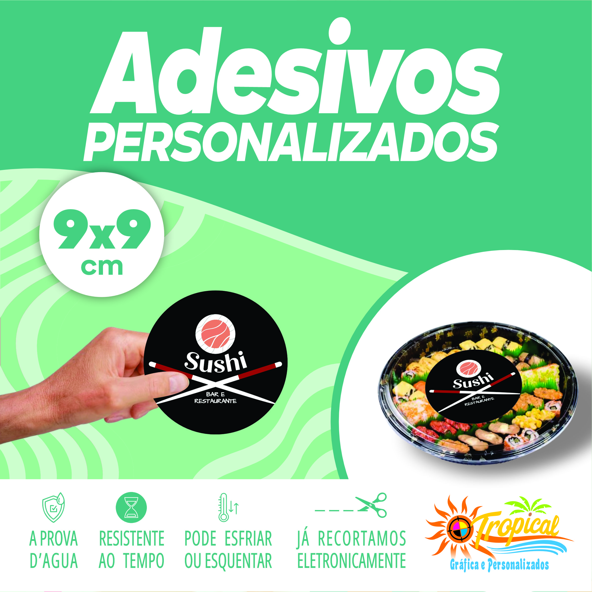Adesivo 9x9