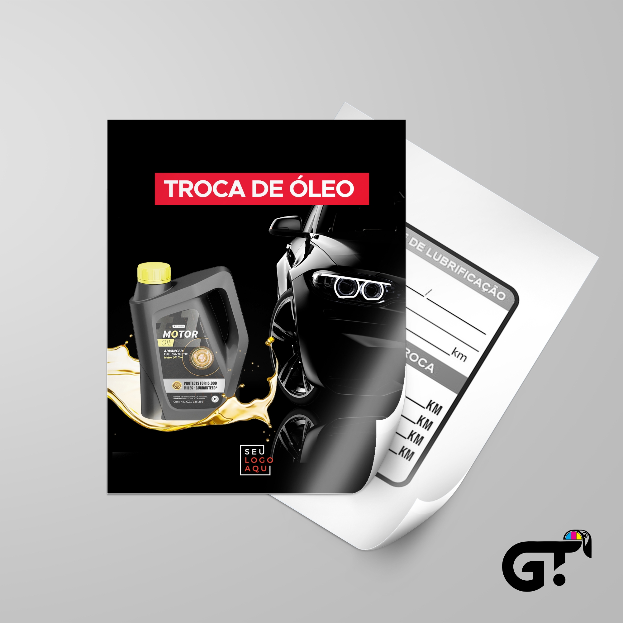 Adesivo Troca de Óleo