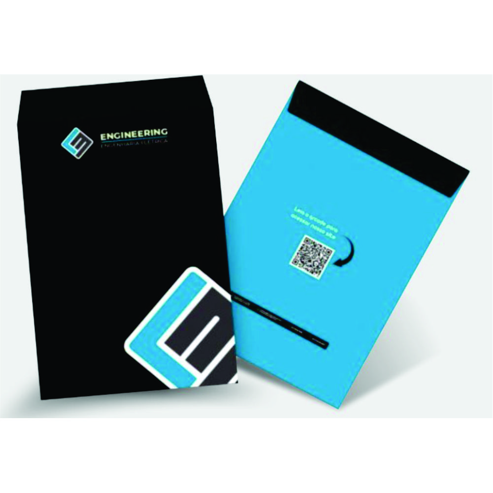 Envelopes 24X34 CM 4/0 COR EM PAPEL OFF SET 120G