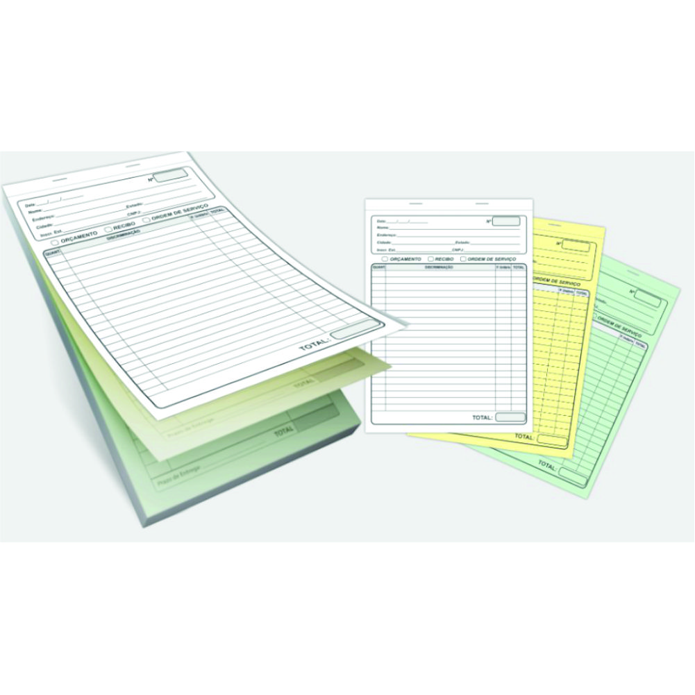 Bloco 21x31 cm 1/0 cor 25x3 vias