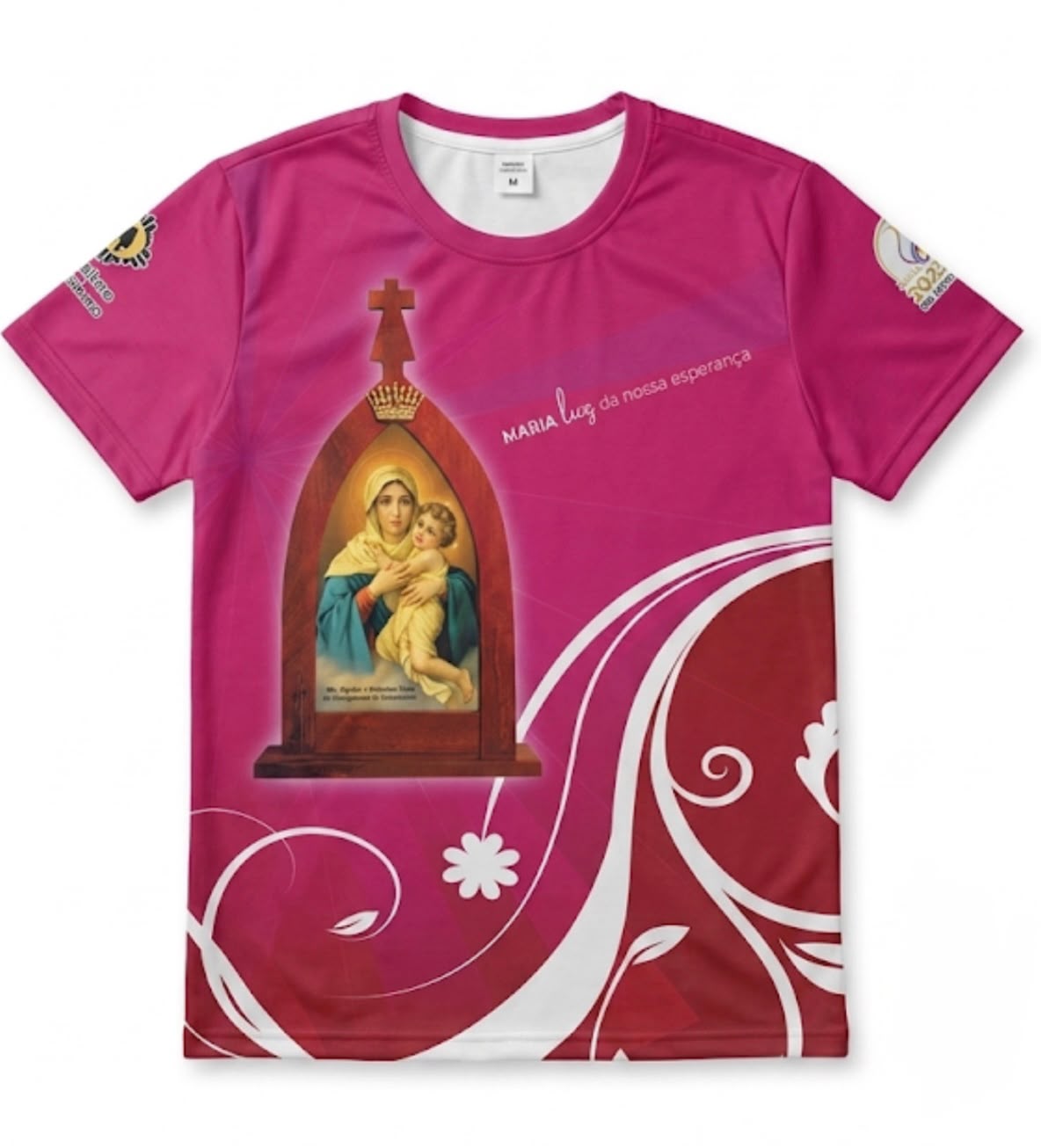 CAMISA MANGA CURTA ESTAMPA SUBLIMAÇÃO TOTAL - MALHA PP