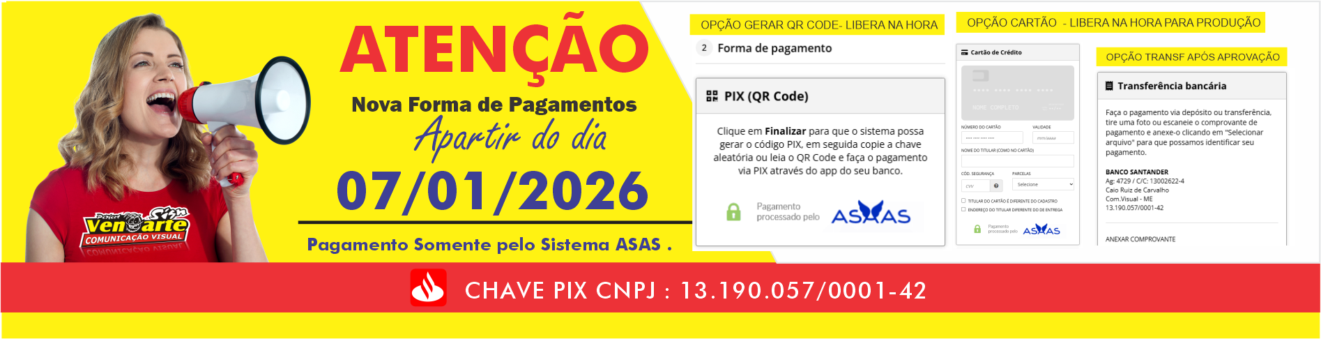 NOVA FORMA DE PAGAMENTO