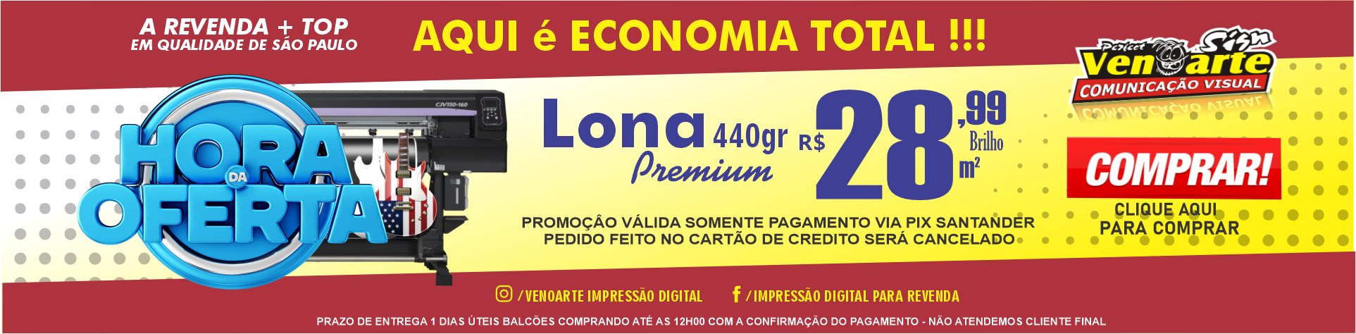 promoção lona