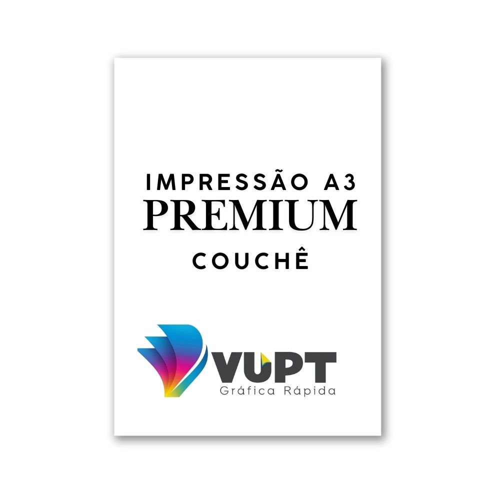 Impressão Digital Premium A3 Papel Couchê