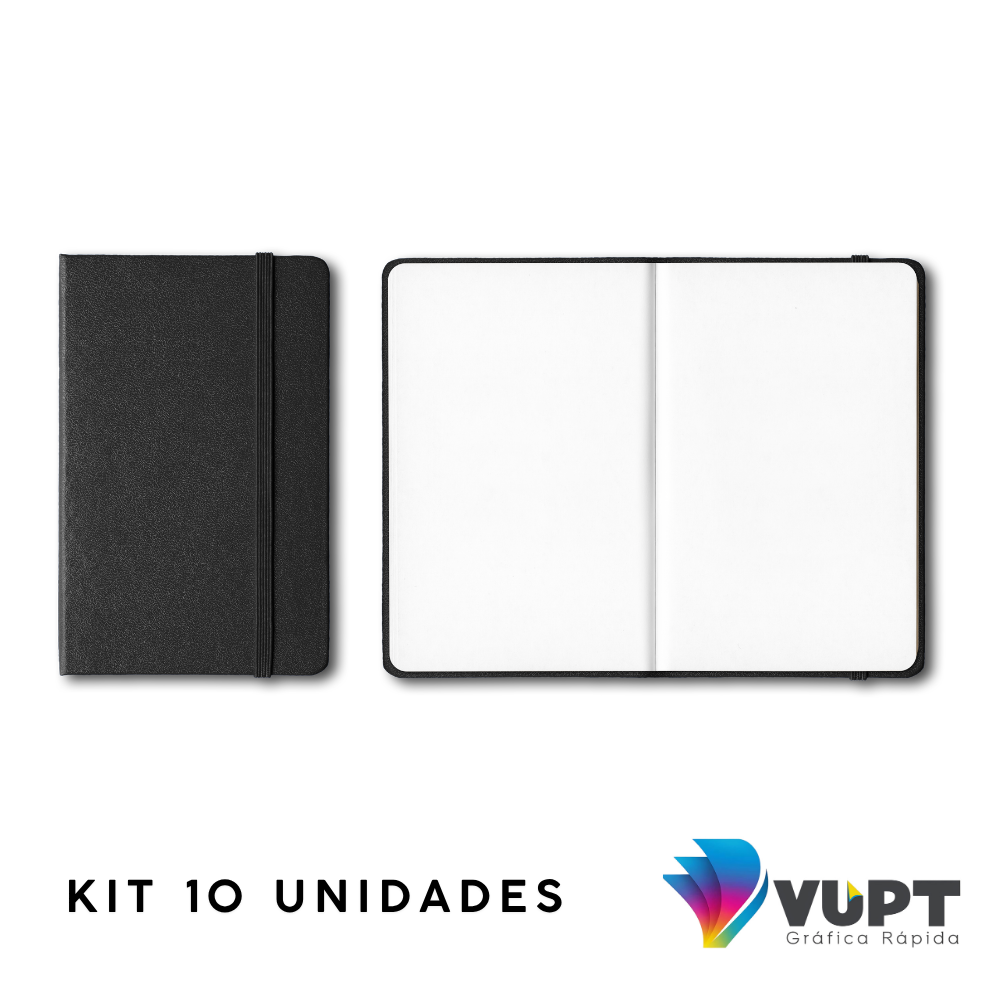 Caderneta Pequena Moleskine 9x14cm Personalizada  - kit 10 unidades