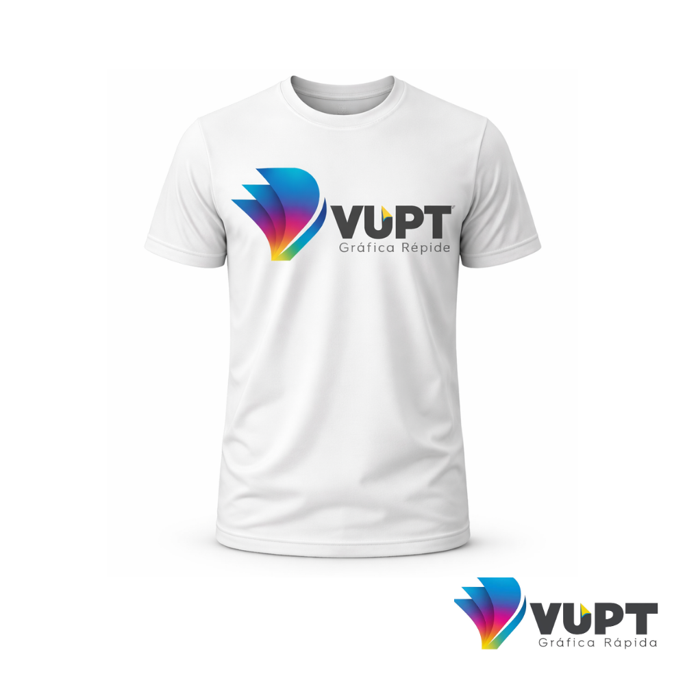 Camisa Poliéster Branca Personalizada