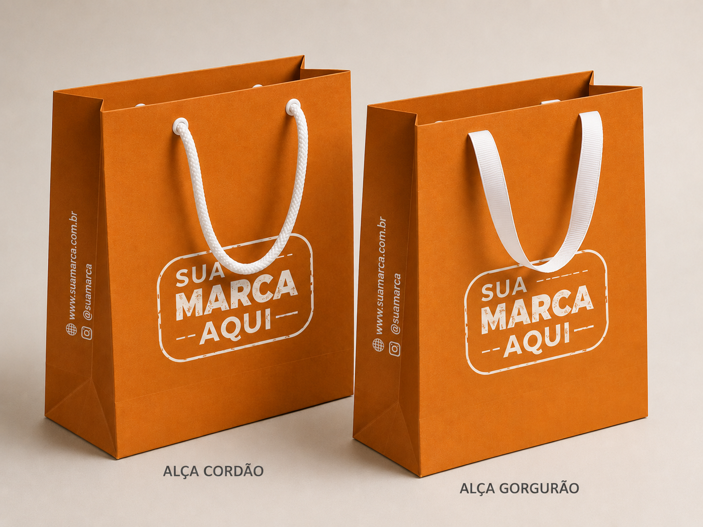 Sacola cordão ou gorgurão