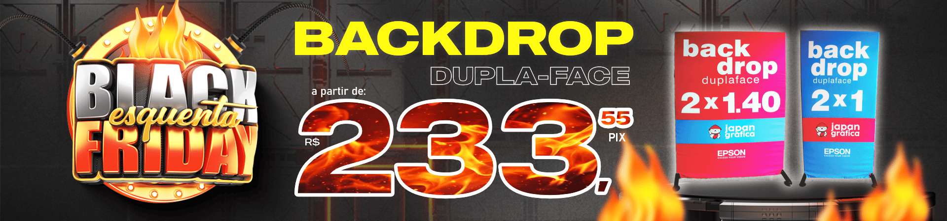 Black Driday Backdrop