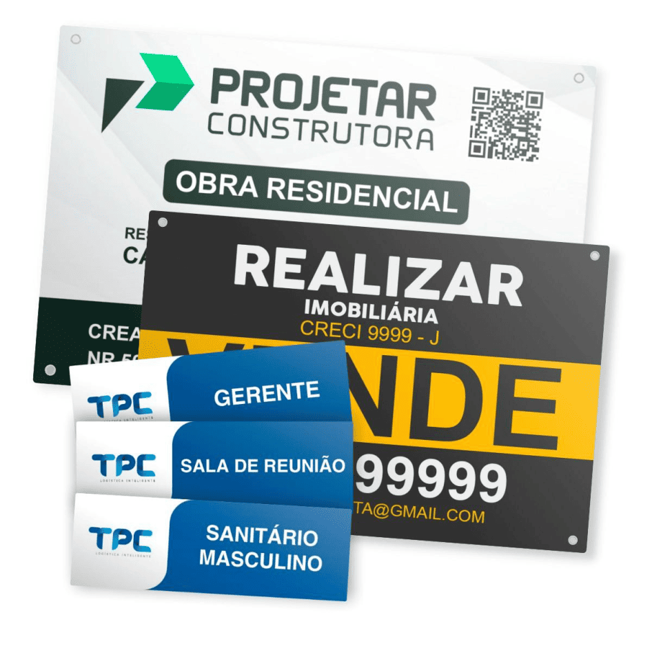 PLACA PS 40CM X 30CM