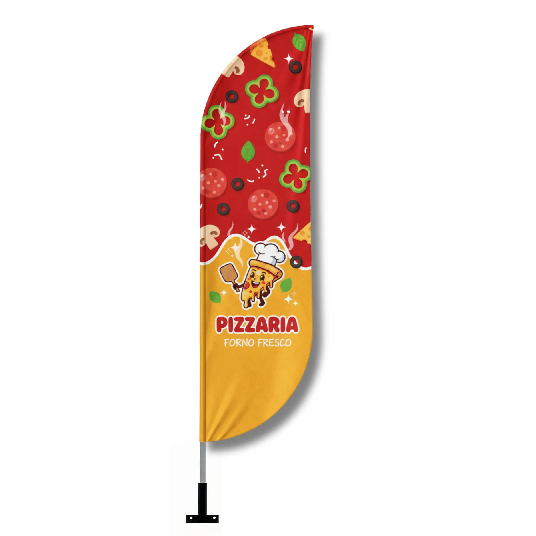 Wind Banner Curvo p/ Parede