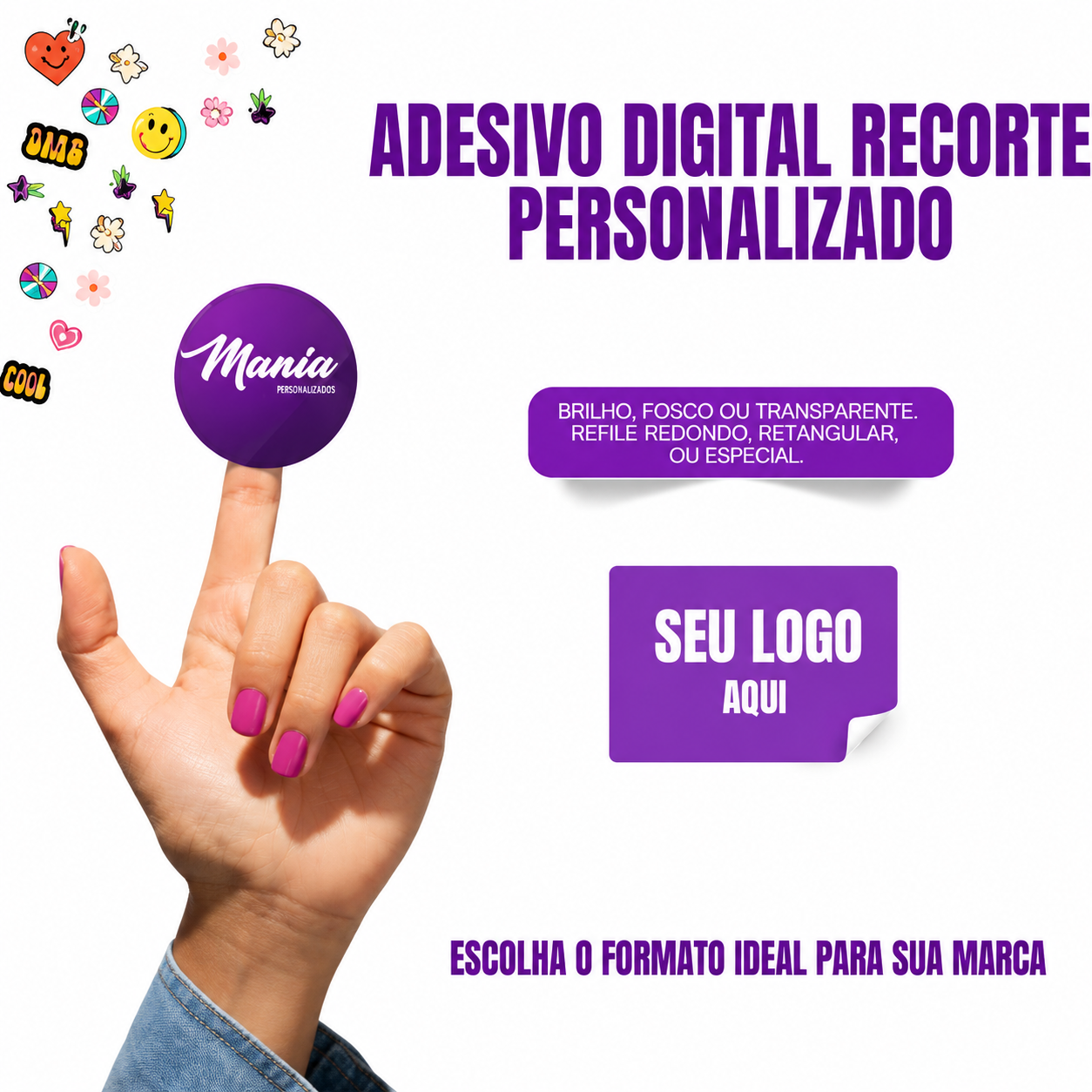 ADESIVO UV RECORTE PERSONALIZADO
