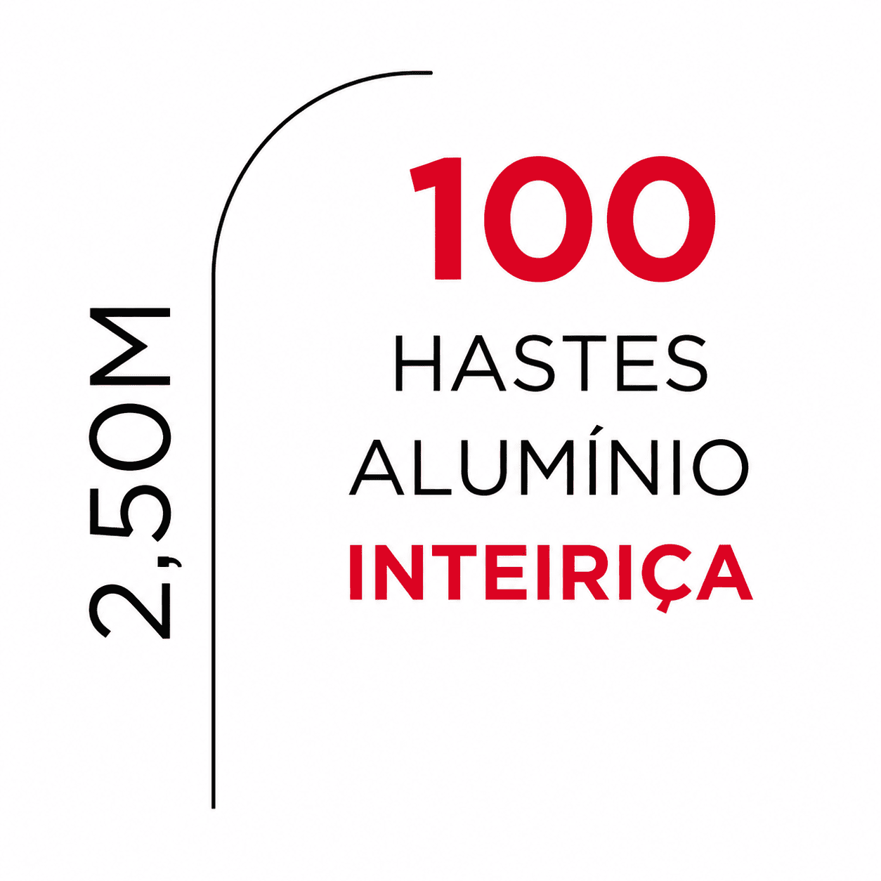 100 HASTES INTEIRIÇA PROMOCIONAL