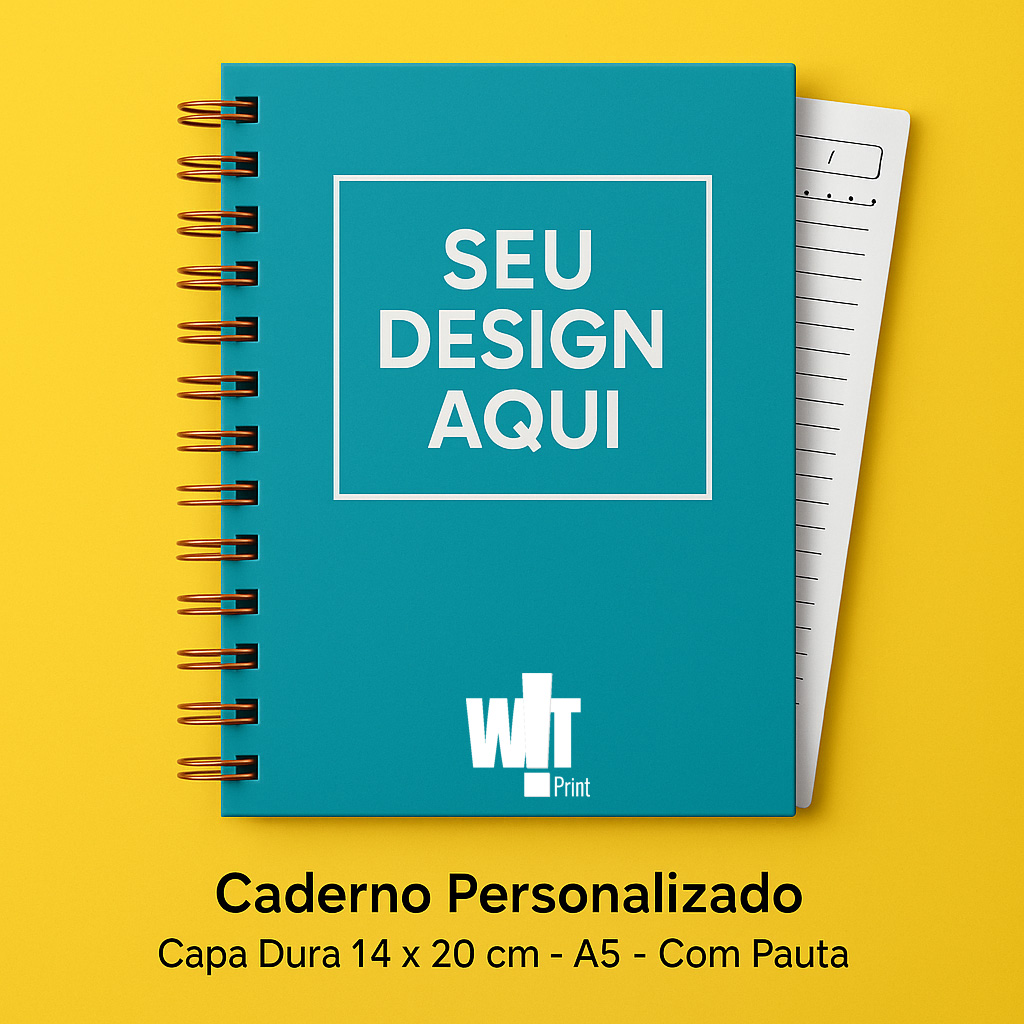 Caderno Personalizado A5 com Pauta