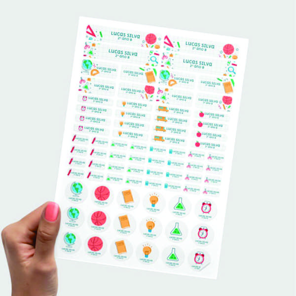 Etiquetas Escolares Personalizadas