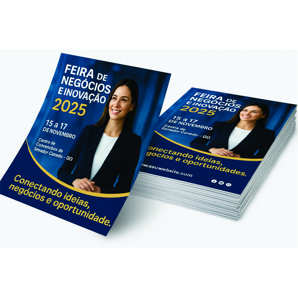 Cartaz 46x64cm 4/0 cor Papel Couchê 115g
